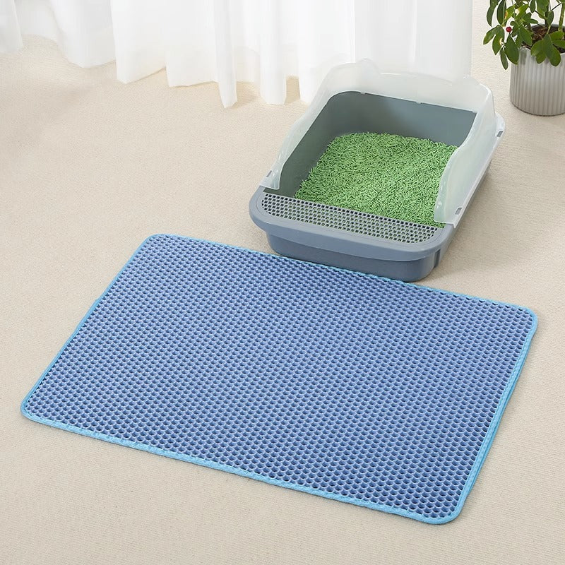 Double-layer EVA anti-spatter mat for cats