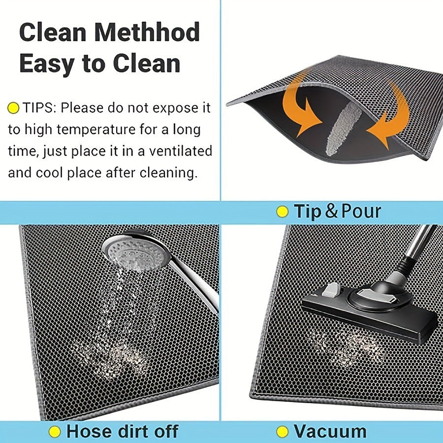 Double-layer EVA anti-spatter mat for cats