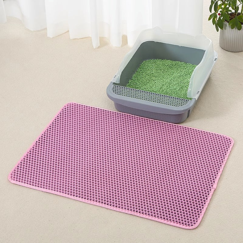 Double-layer EVA anti-spatter mat for cats