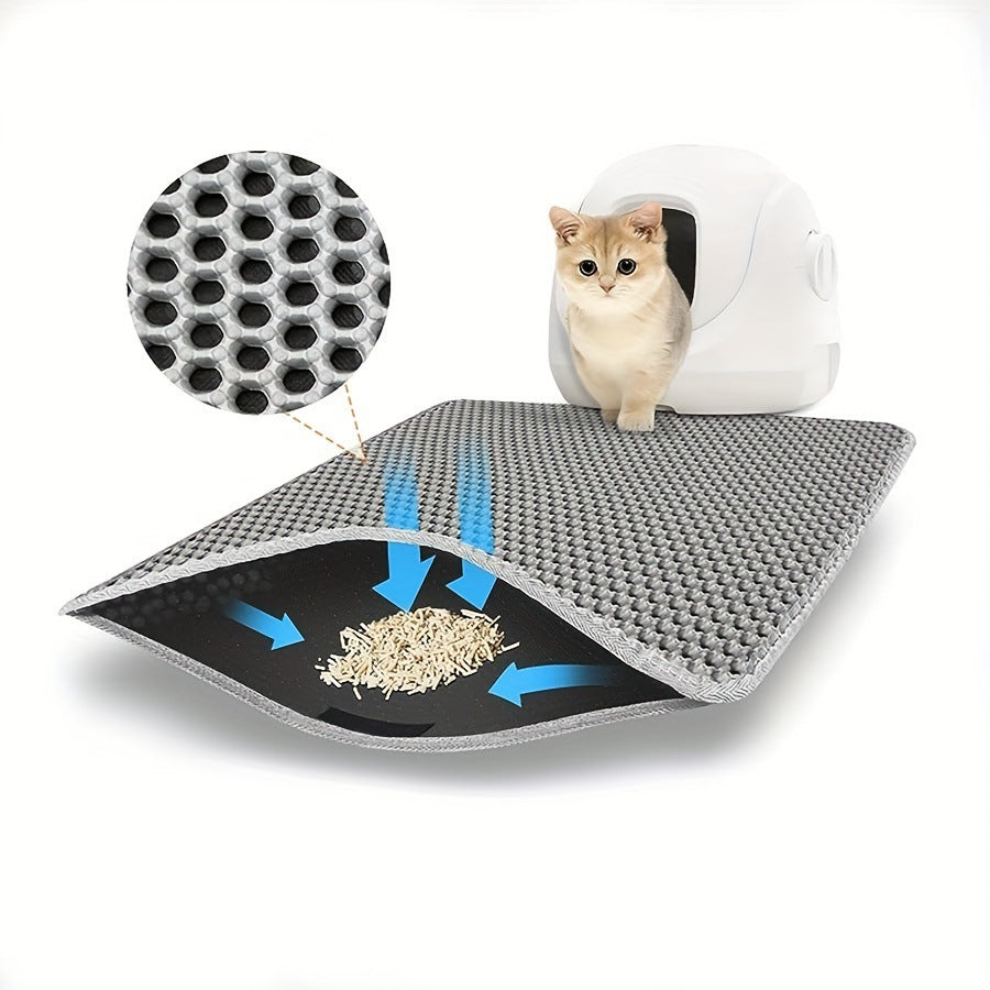 Double-layer EVA anti-spatter mat for cats