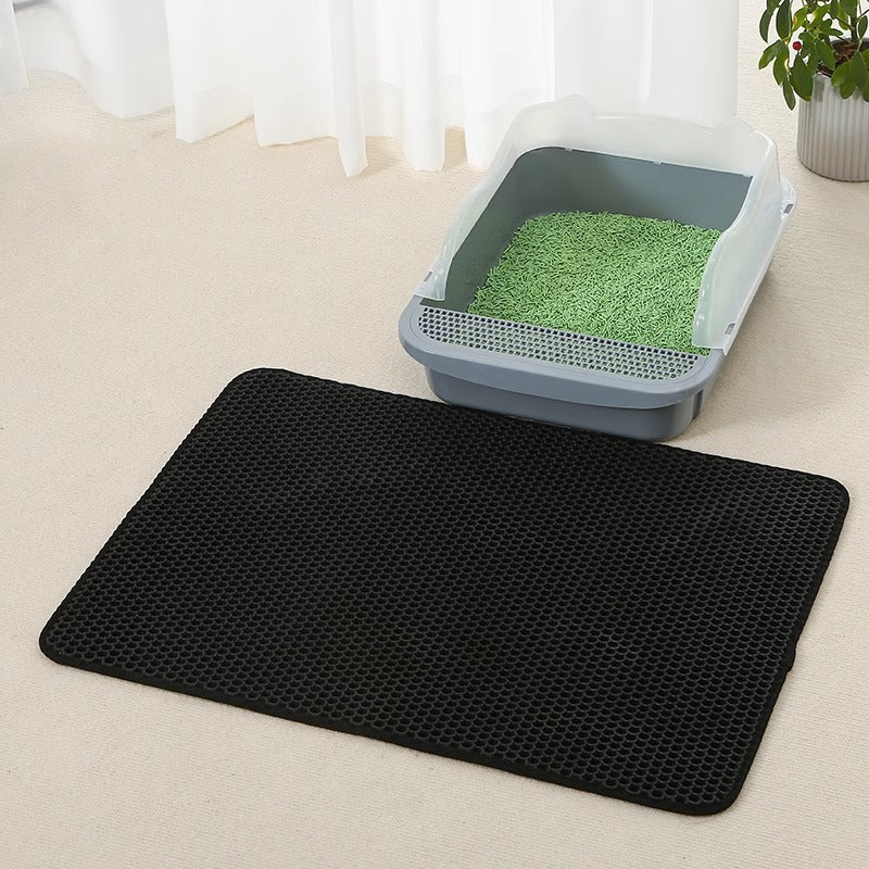 Double-layer EVA anti-spatter mat for cats