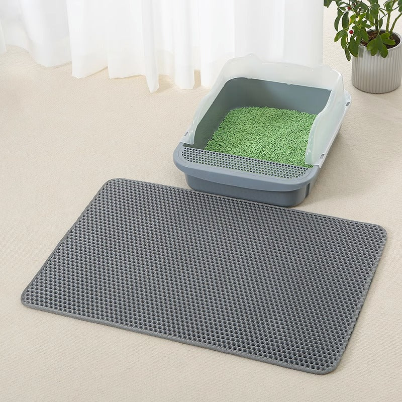 Double-layer EVA anti-spatter mat for cats