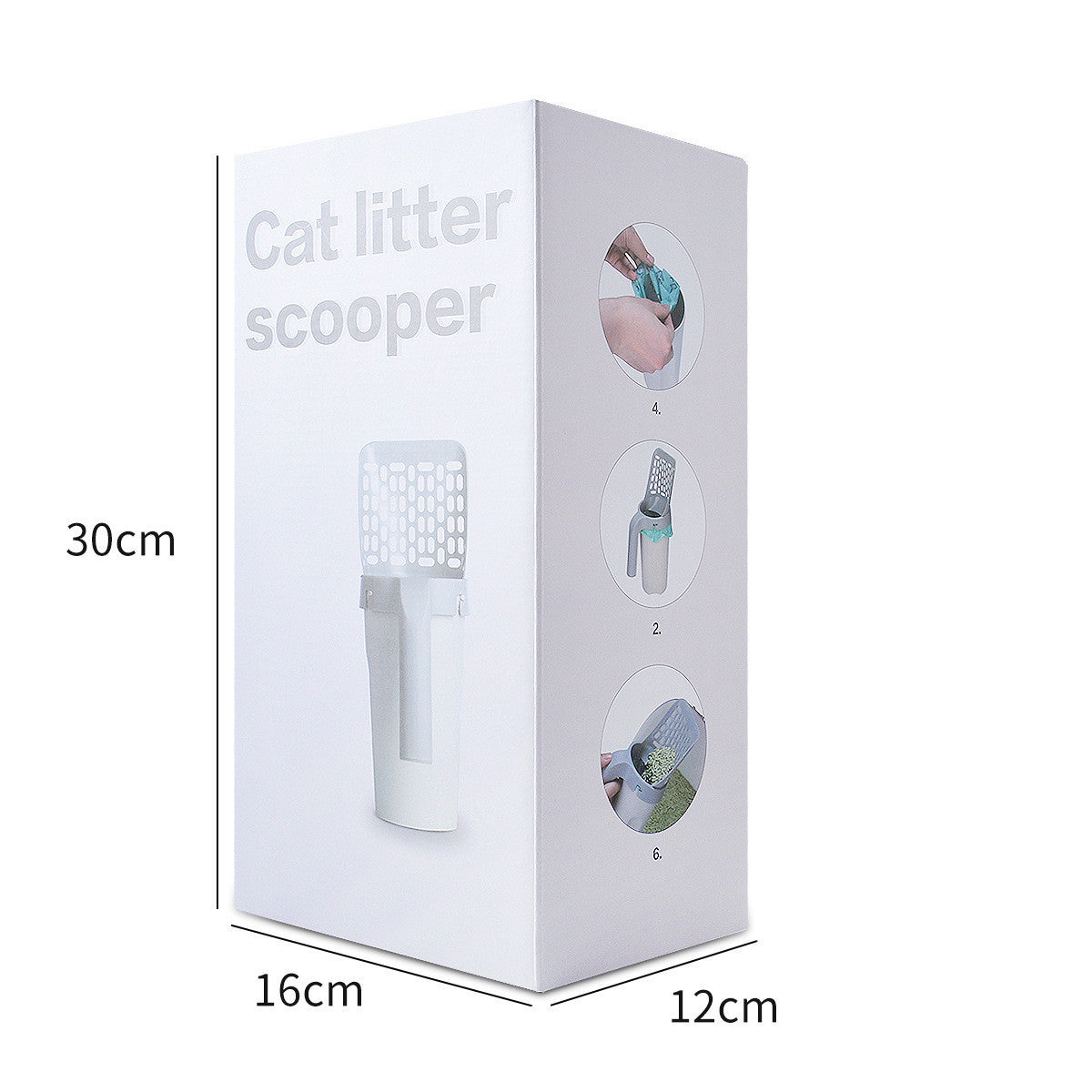 Pet litter scoop